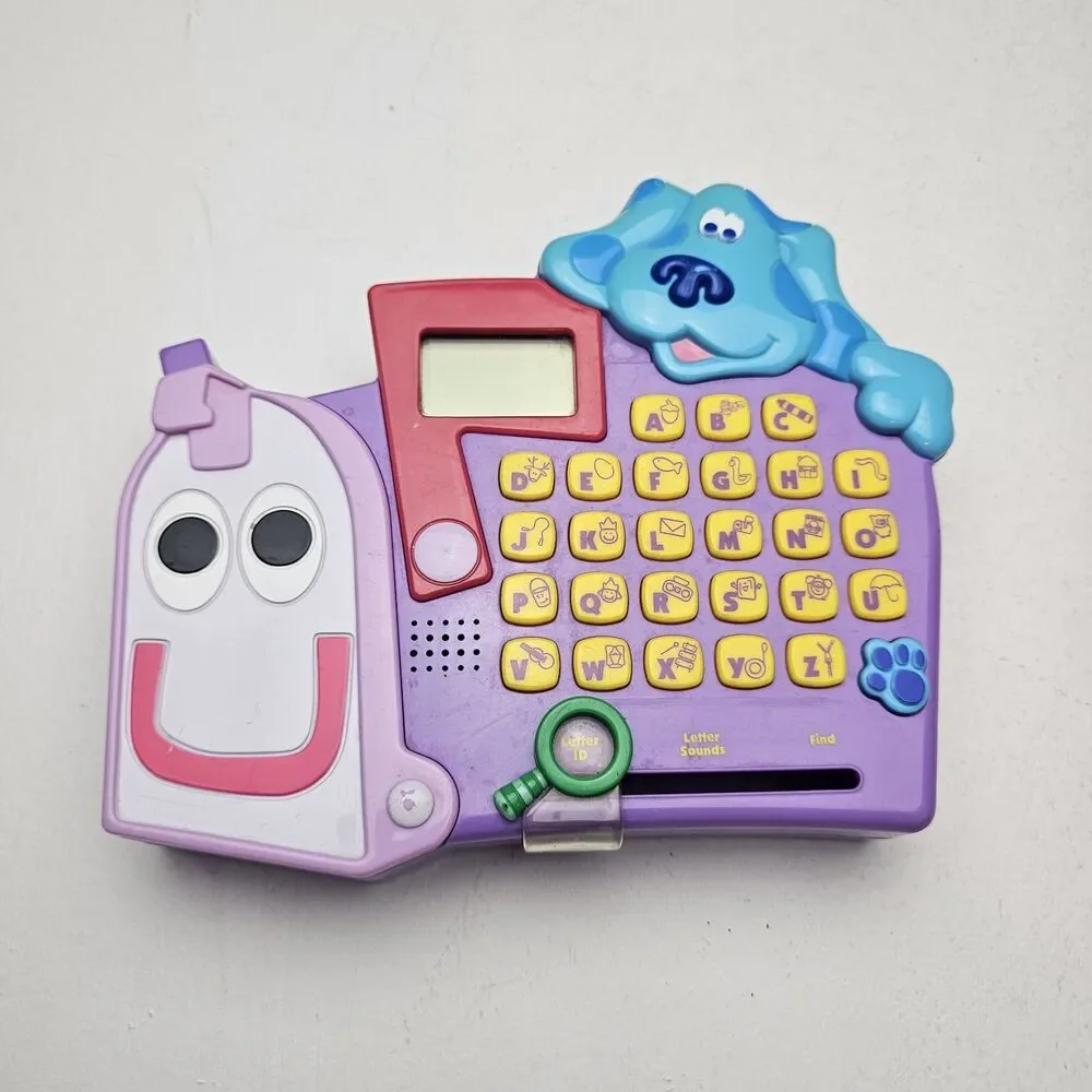 Vintage 2000 Blue's Clues Mailbox Toy: Interactive Alphabet & Sound Game Retro